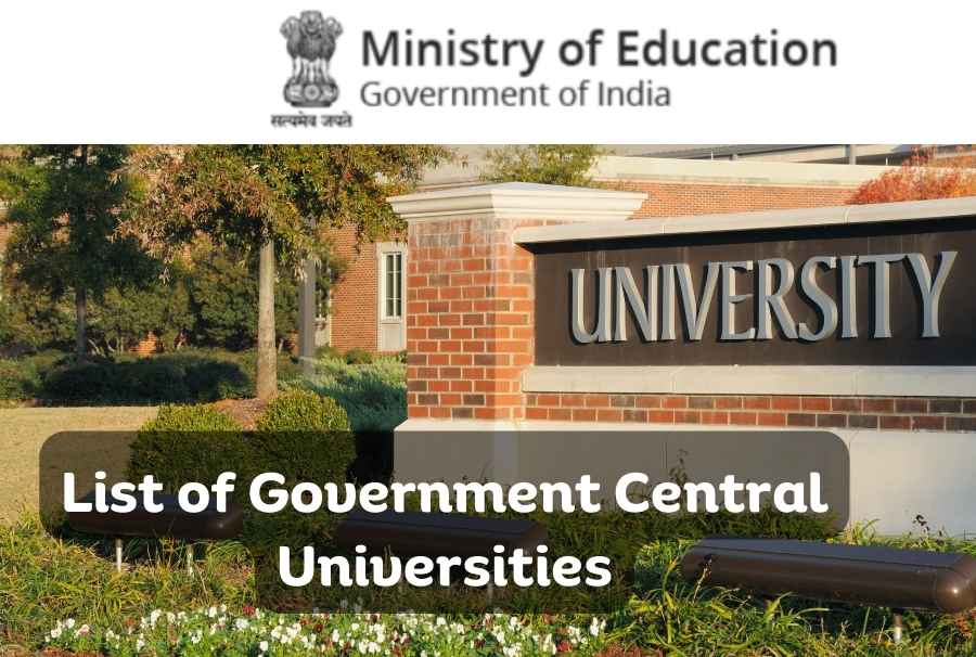 List of Government Central Universities